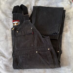 Tough Duck Black Men's Overalls
